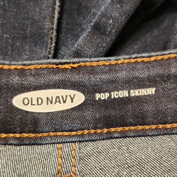 Old Navy Women's "Pop Icon Skinny" Dark Wash Jeans Size 10 - Picture 7 of 8